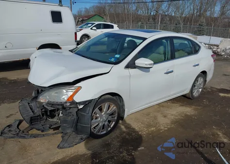 2014 Nissan Sentra Sl z USA, uszkodzony, nr VIN 3N1AB7AP9EL614125